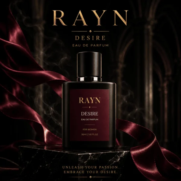 RAYN DESIRE Eau De Parfum 30ml Parfum Wanita Aroma Floral Fruity Tahan Lama Wangi Feminin Elegan Premium Original
