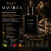RAYN MAVERICK Eau De Parfum 30ml Parfum Pria Aroma Woody Spicy Maskulin Tahan Lama Wangi Premium Elegan Origina